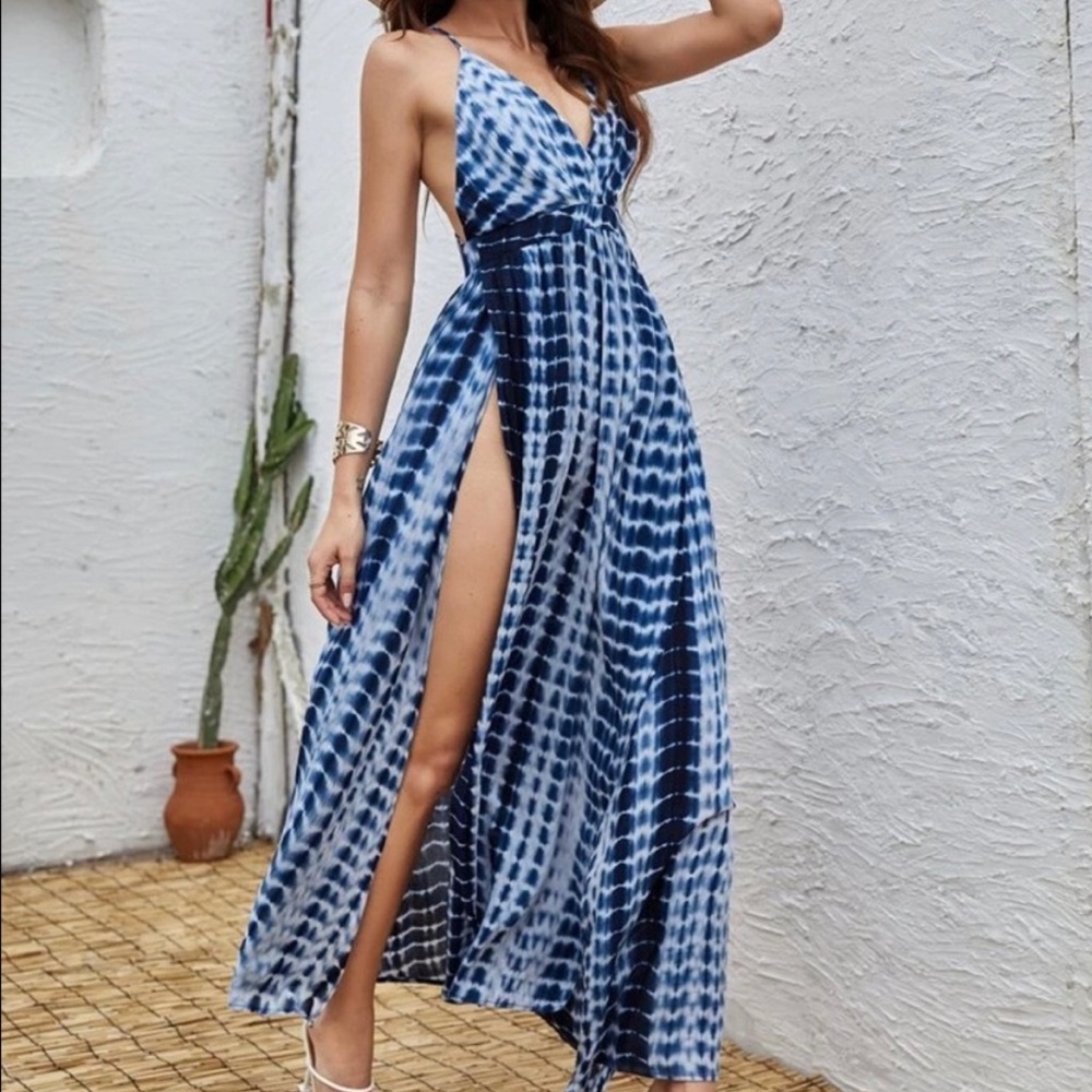 Split thigh summer dress